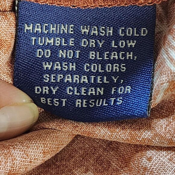 Weekender Silk Blend Hawaiian Shirt Men’s 2XL Brown Palm Leaf Aloha Resort Cruis - Picture 4 of 11